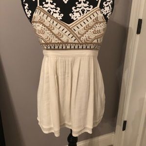 Cream colored hollister tank top